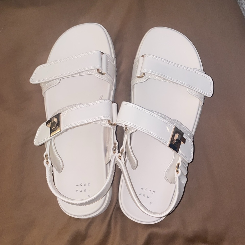 Womens Jonie Ankle Strap Sandals - A New Day Size 9.5